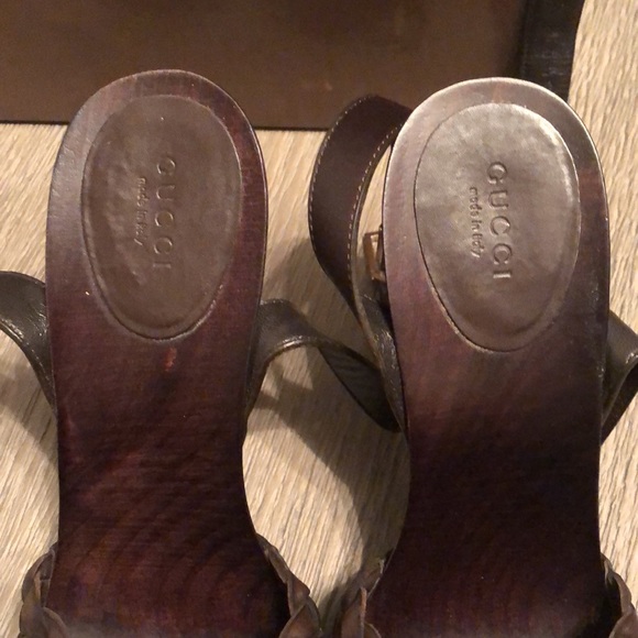 Authentic Gucci Sand Pelle S. Gomma Lifford Platform Sandal - Picture 6 of 13